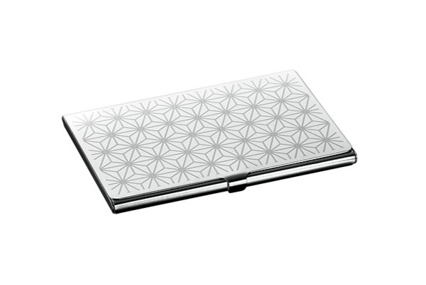 WAGARAステンレスカードケース　麻の葉（あさのは）